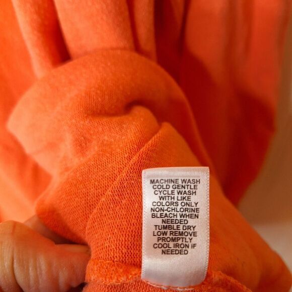 Cato Woman Size 22/24W Open Front Cardigan Peach Ruched Swing Asymmetrical Knit - Picture 7 of 7